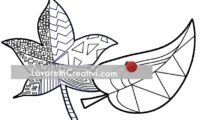 foglie artistiche disegno