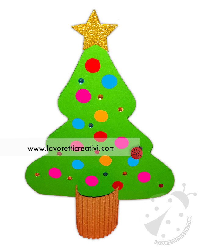 albero natale facile lavoretto