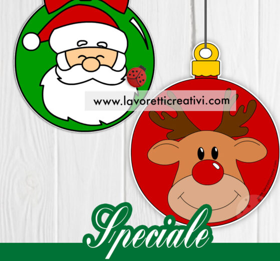 Palline albero di Natale fai da te 8 palline natale speciale