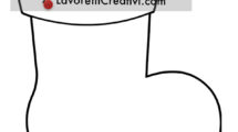 stivale babbo natale disegno