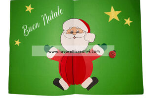 biglietto pop up babbo natale