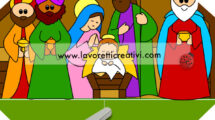presepe 3d colorato