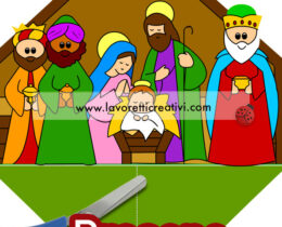 presepe 3d colorato