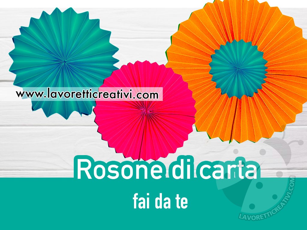 rosone di carta tutorial