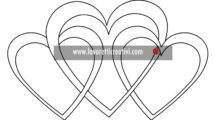 3 cuori disegno