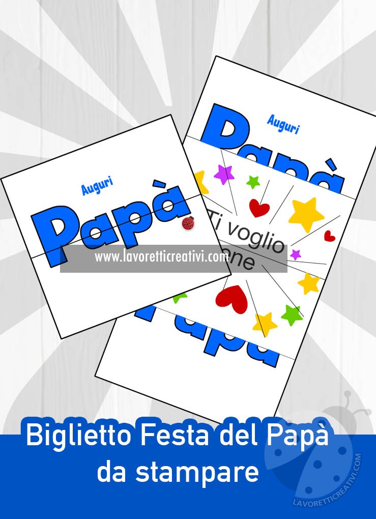 biglietto papa da stampare