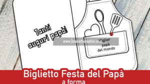 biglietto papa grembiule cucina 1