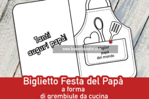 biglietto papa grembiule cucina 1