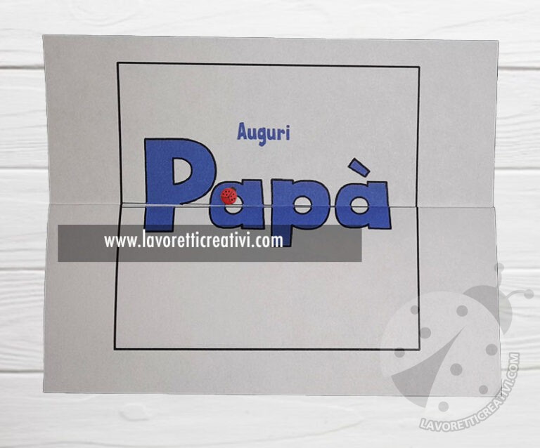Festa Del Papa Biglietto Auguri Biglietto Festa del Papà da stampare - Lavoretti Creativi