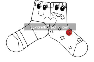 calzini spaiati disegno
