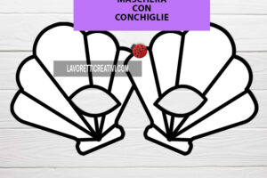 maschera conchiglie disegno