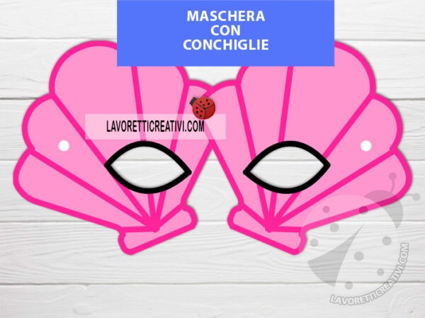 maschera conchiglie sirena