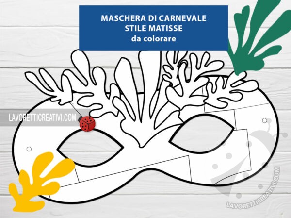 maschera matisse disegno