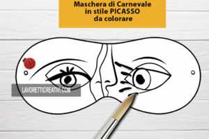 maschera stile picasso