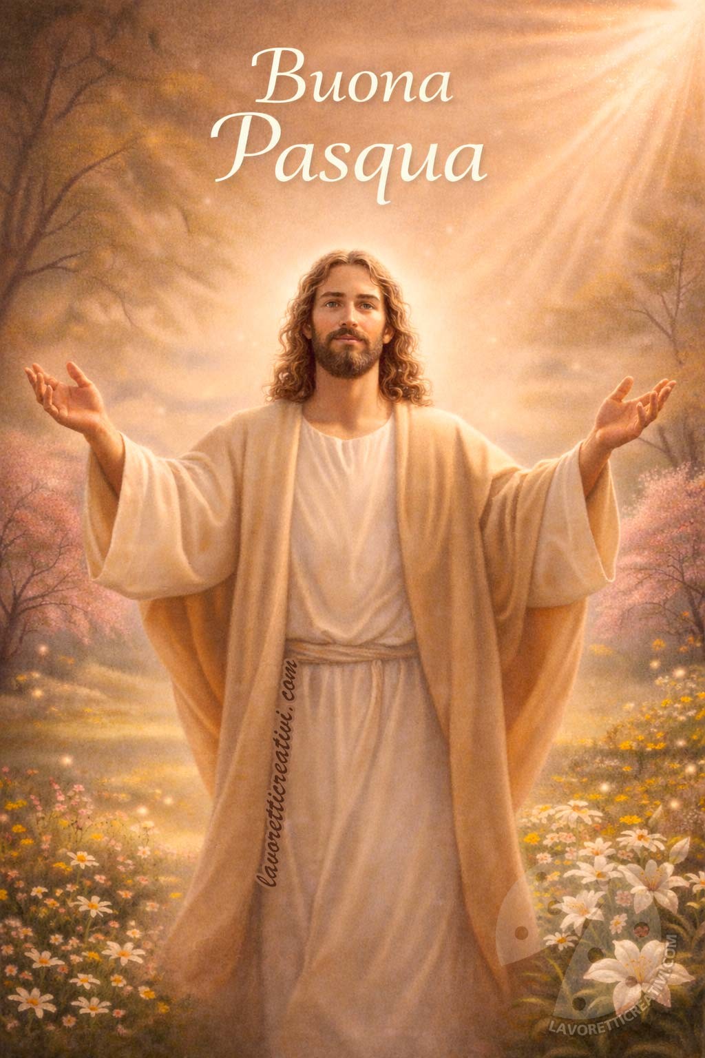 buona pasqua gesu risorto