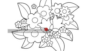 cespuglio fiori disegno