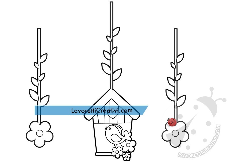 decorazione appendere uccello