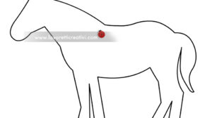 sagoma cavallo pasqua 1
