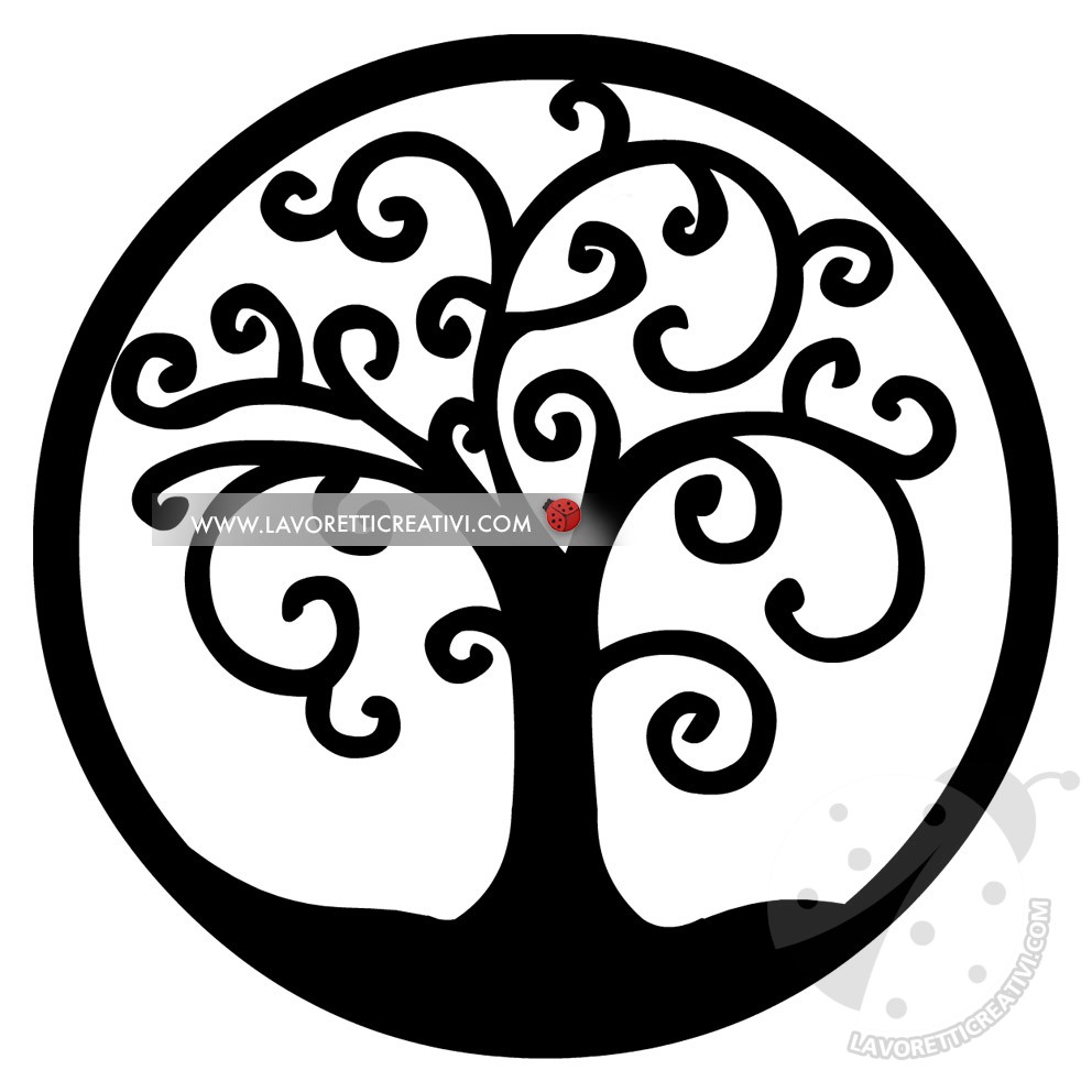 albero della vita silhouette
