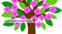 albero fiori rosa