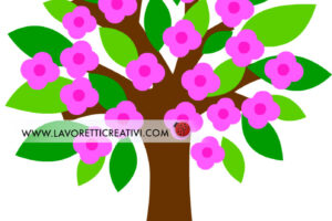 albero fiori rosa