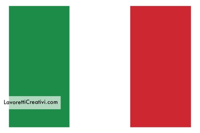 Colori bandiera italiana - Lavoretti Creativi