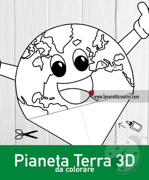pianeta terra 3d lavoretto