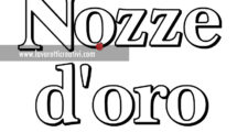 scritta nozze oro