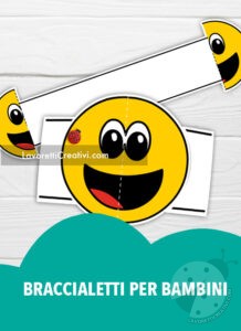 Accoglienza a tema emoji 22 Bracciali per bambini