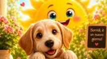buongiorno buona giornata con cane