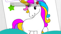 copertina unicorno a colori