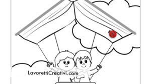 mongolfiera con bambini