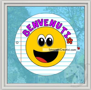 Adesivo di benvenuto