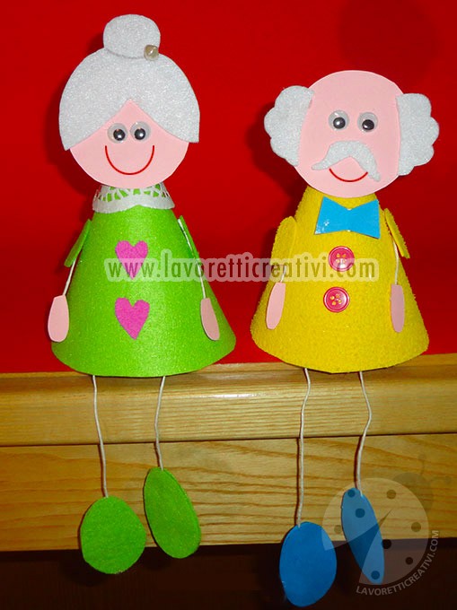 Lavoretti festa dei nonni con il feltro 7 Lavoretti festa dei nonni con il feltro
