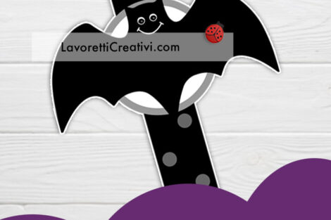 Spilla Pipistrello Con Orecchie Lunghe In Peltro – Accessorio Halloween Artigianale