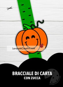 Braccialetto di carta con zucca