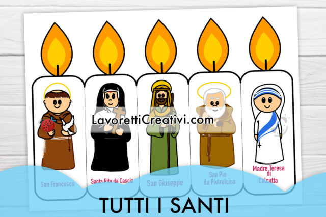 1 Novembre Festa di Tutti i Santi disegno - Lavoretti Creativi
