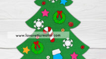 albero di Natale in pannolenci
