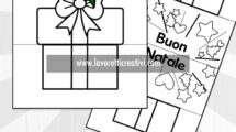 biglietto regalo natale pieghevole
