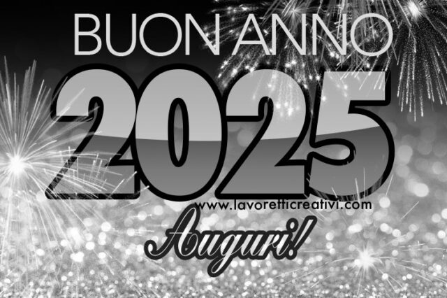 Immagini di Buon Anno 2025 - Lavoretti Creativi