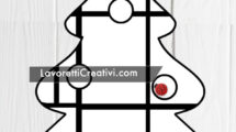 disegno albero natale mondrian