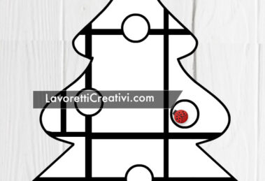 Albero di Natale Mondrian da colorare 11 disegno albero natale mondrian