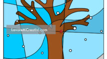 albero con neve arte 1 1