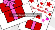 biglietto pacco regalo per san valentino