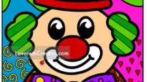 clown con pattern