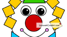 pagliaccio con figure geometriche