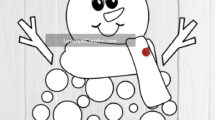 pupazzo neve fiocchi neve