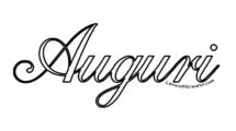 auguri scritta elegante