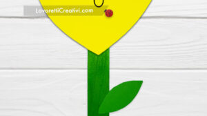 cuore mimosa lavoretto