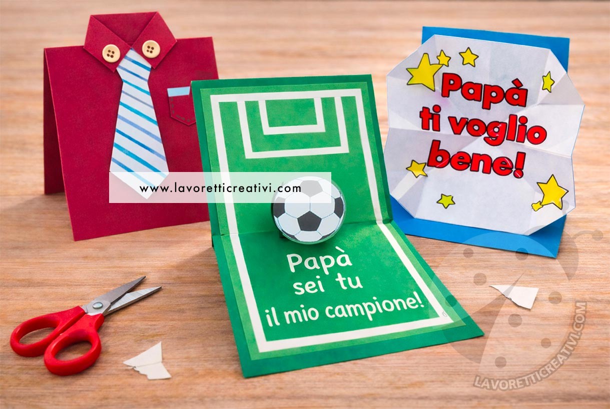 Biglietti Festa del Papà 8 Idee di biglietti fai da te per la Festa del Papà